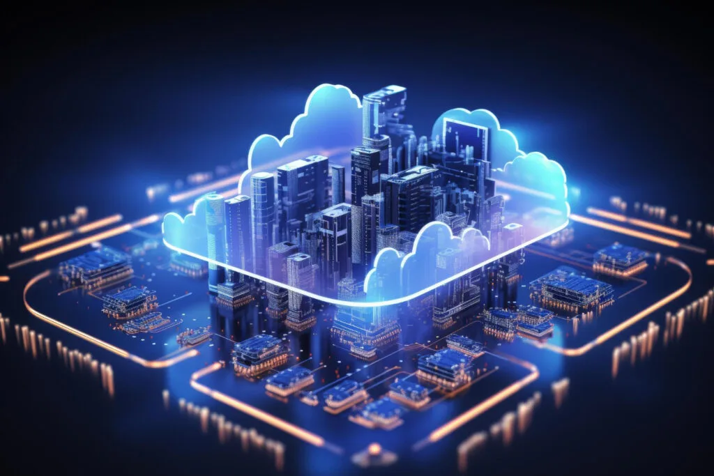 IOT and cloud computing concept