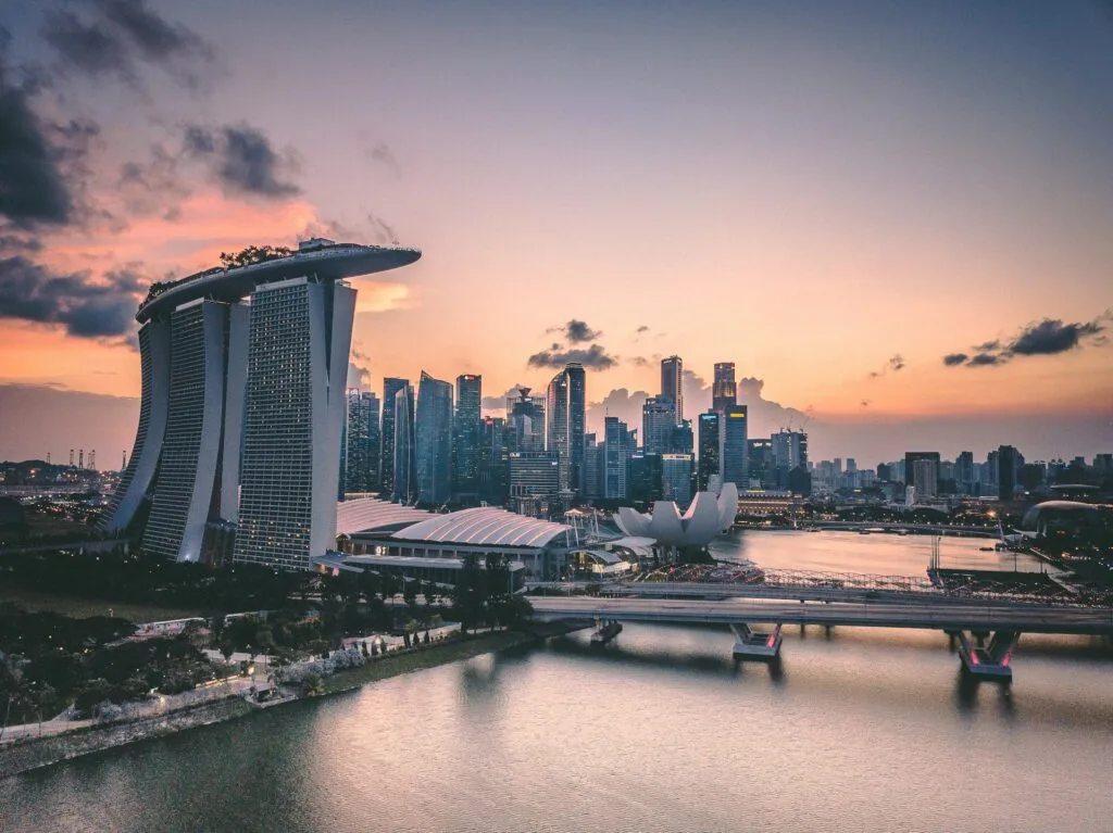 View of Singapore skyline