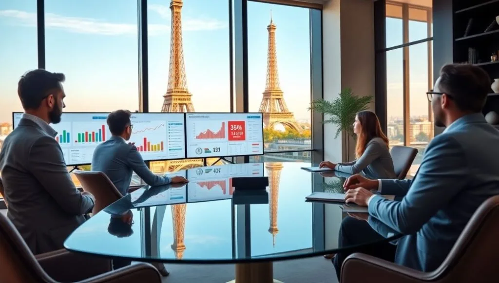 SEO agency meeting in France