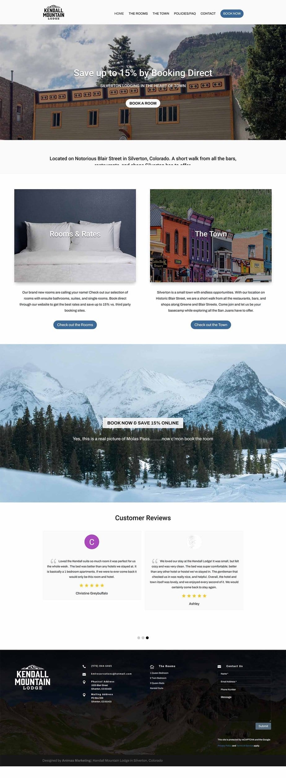 Kendall Mountain Lodge — Animas Marketing portfolio