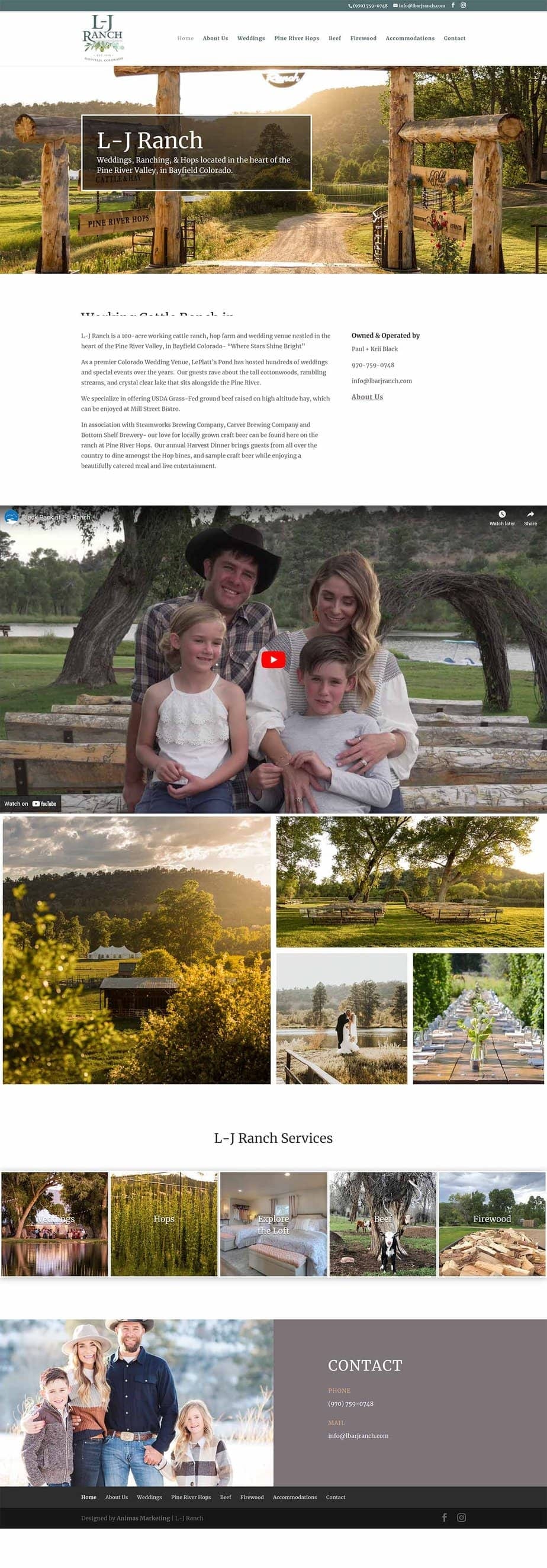 L.J. Ranch — Animas Marketing portfolio