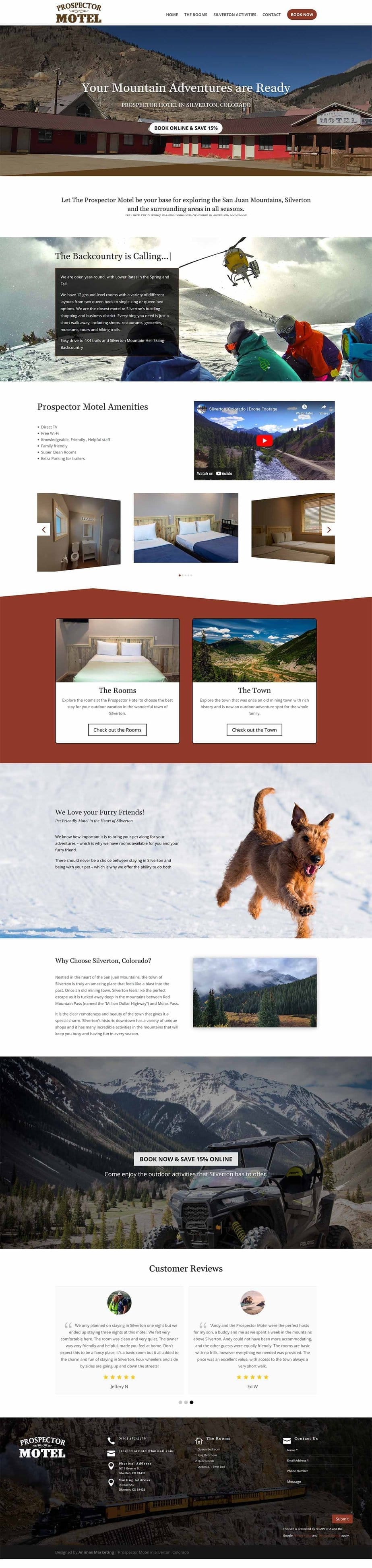 Prospector Motel — Animas Marketing portfolio