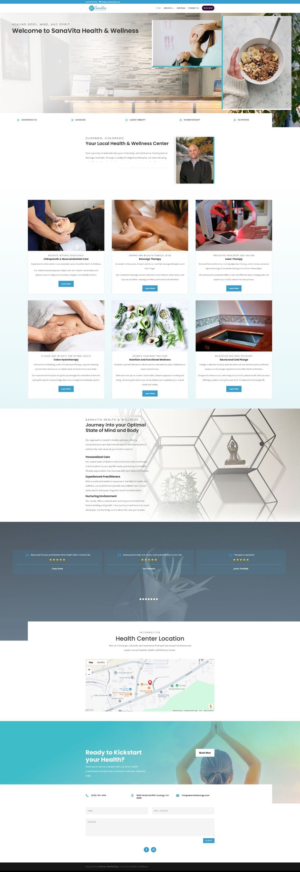 Sanavita Health and Wellness — Animas Marketing portfolio