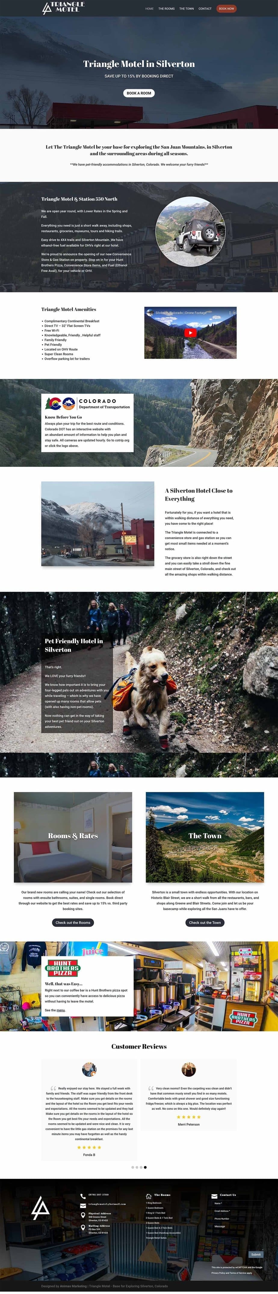 Triangle Motel — Animas Marketing portfolio