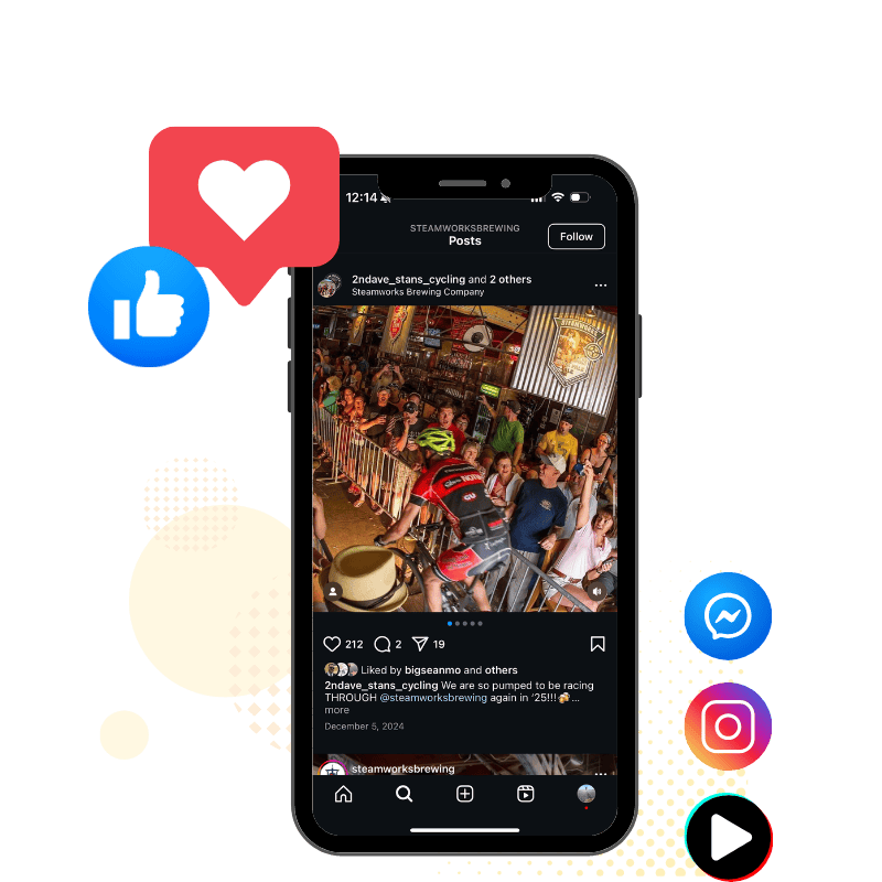 Meta Ads campaign dashboard showing Facebook and Instagram advertising performance for a Colorado business managed by Animas Marketing.